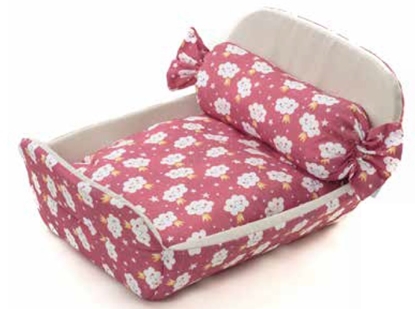 Picture of LeoPet Dog Bed with Pillow Pink